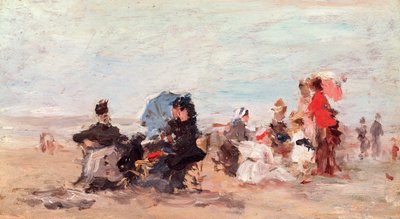 Strand bei Deauville, ca. 1924 von Eugene Louis Boudin